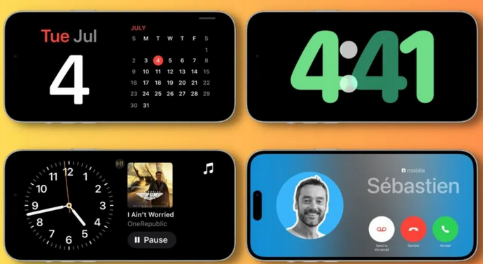 麻城苹果手机维修分享iOS17横屏充电待机显示有什么好处 