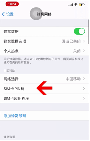 麻城苹果14维修网分享如何给iPhone14的SIM卡设置密码 