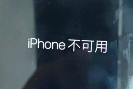 麻城苹果服务网点分享锁屏界面显示“iPhone 不可用”如何解决 