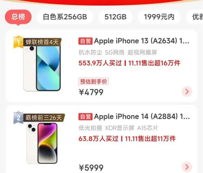 麻城苹果14维修分享iPhone14配置不如同价位的安卓还能大卖 