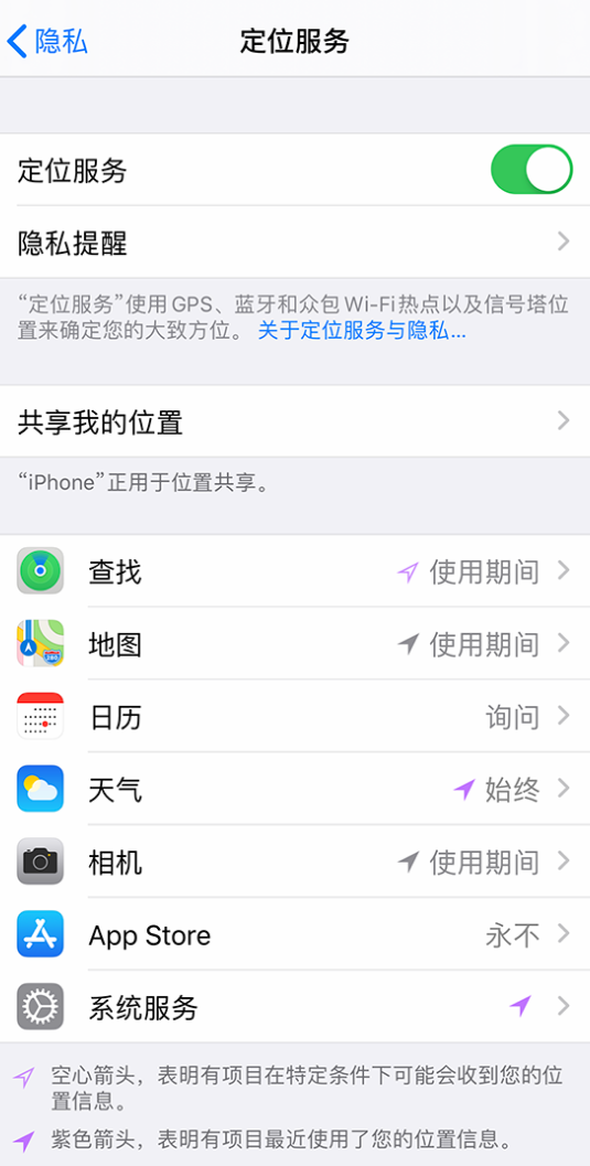 麻城苹果手机维修分享iPhone 状态栏中时间显示为蓝色图标是什么情况 