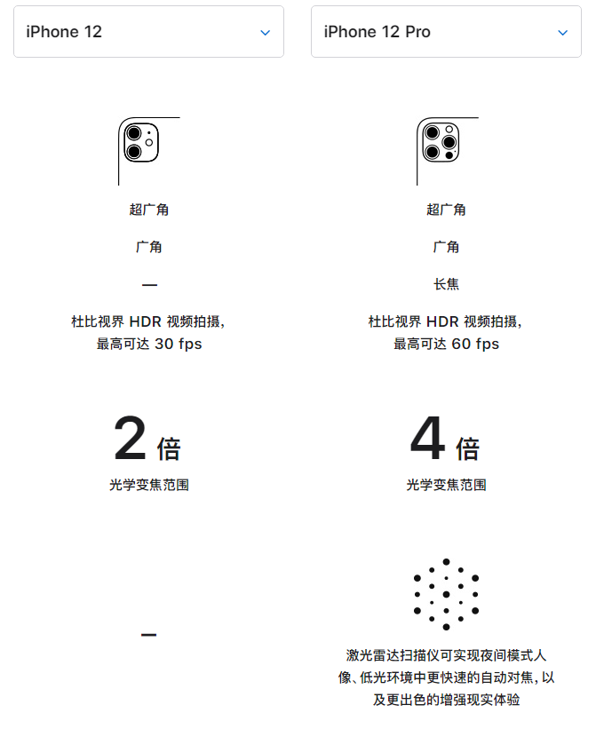 麻城苹果手机维修分享苹果 iPhone 12 与 iPhone 12 Pro 选哪款 